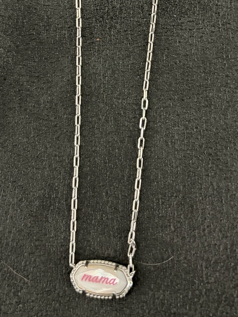Kendra Scott Silver 'mama' Script Pendant Necklace